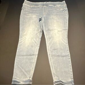 Old Navy Rockstar Super Skinny Jeggings Mid-Rise Light Blue Size 18